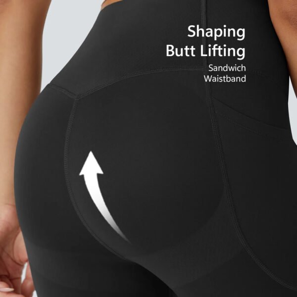 High Waisted Side Pocket Shaping Training 7/8 Leggings - Image 4