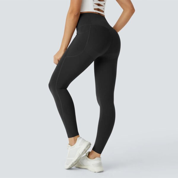 High Waisted Side Pocket Shaping Training 7/8 Leggings - Image 6