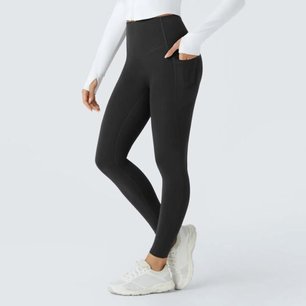 High Waisted Side Pocket Shaping Training 7/8 Leggings - Image 7