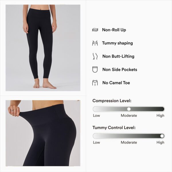 Turhmy Control Seamless High Waisted Yoga Leggings - Image 2